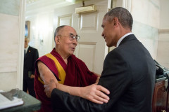 HH Dalai Lama meeting with U.S. President Barack Obama in 2016