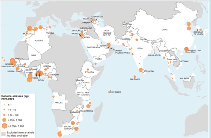 The Unearthing of the global drug trafficking networks