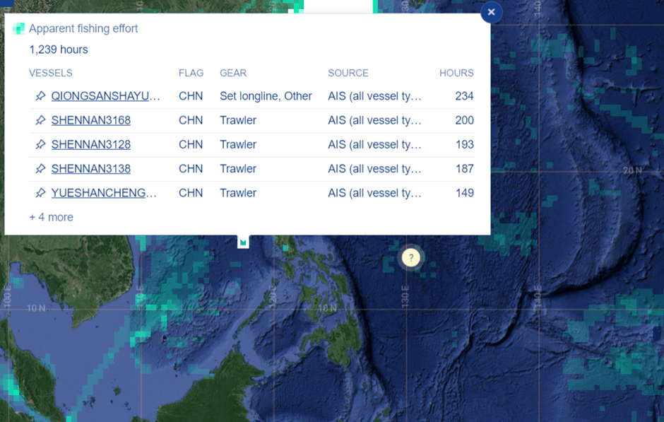 Prominent Chinese Trawlers activities in the SCS/WPS in 2023