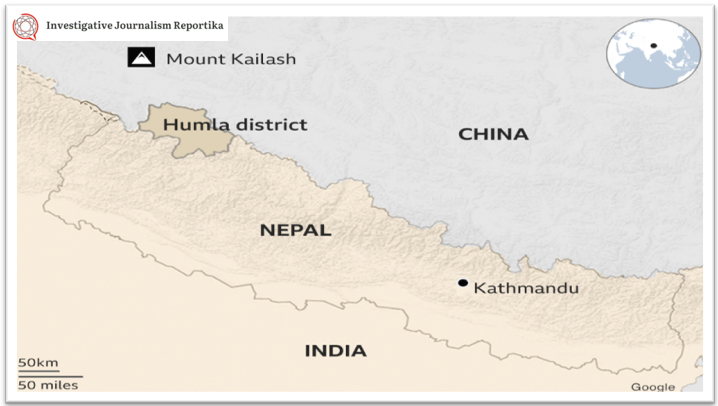 Chinese maps throughout history : Nepal Border