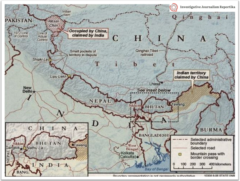 China India Conflict Regions