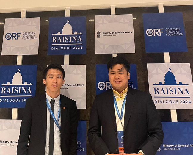 Participation at Raisina Dialogue 2024 with Colleague Dhamdul la, FNVA Research Associate