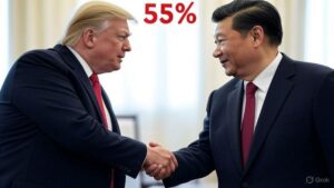 US and China Reach Trade Framework Agreement, Trump Announces 55% Tariffs