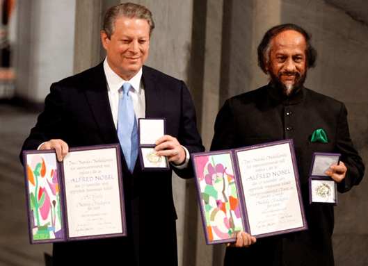 IPCC and Al Gore  joint winners in 2007
