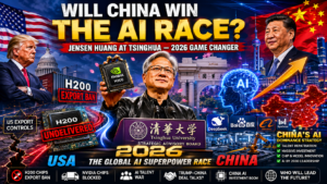 Chips, Classrooms, and Capitulation: How the H200 Deal, Jensen Huang's Tsinghua Seat, and Trump's Beijing Visit Are Quietly Surrendering America's AI Lead