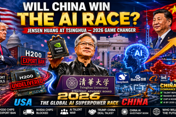 Chips, Classrooms, and Capitulation: How the H200 Deal, Jensen Huang's Tsinghua Seat, and Trump's Beijing Visit Are Quietly Surrendering America's AI Lead