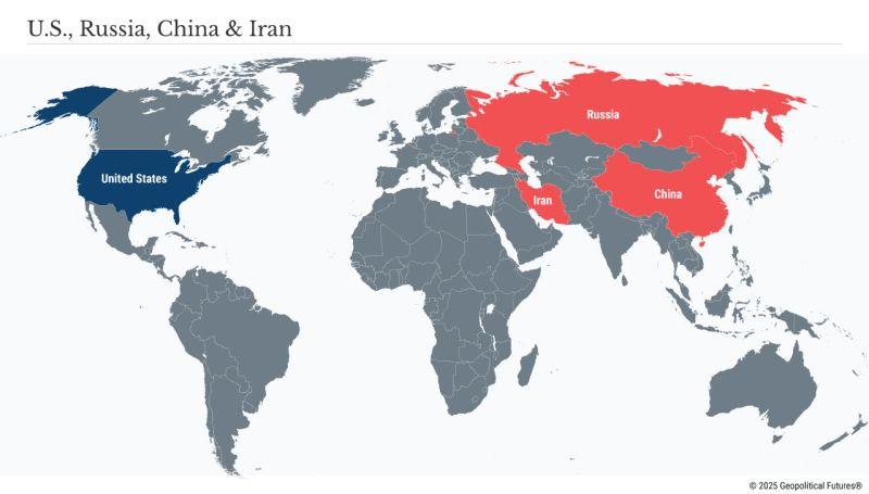 World Map with global powers