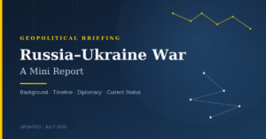 Russia-Ukraine War: 2026 Report on Status & Diplomacy