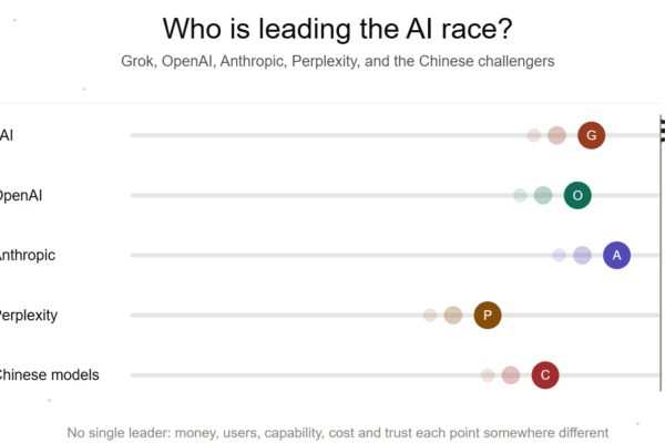 Who Is Leading the AI Race? Grok, OpenAI, Anthropic, Perplexity, and the Chinese Challengers